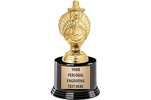Crown Awards Personalized Turkey Trophy with Engraved Details
