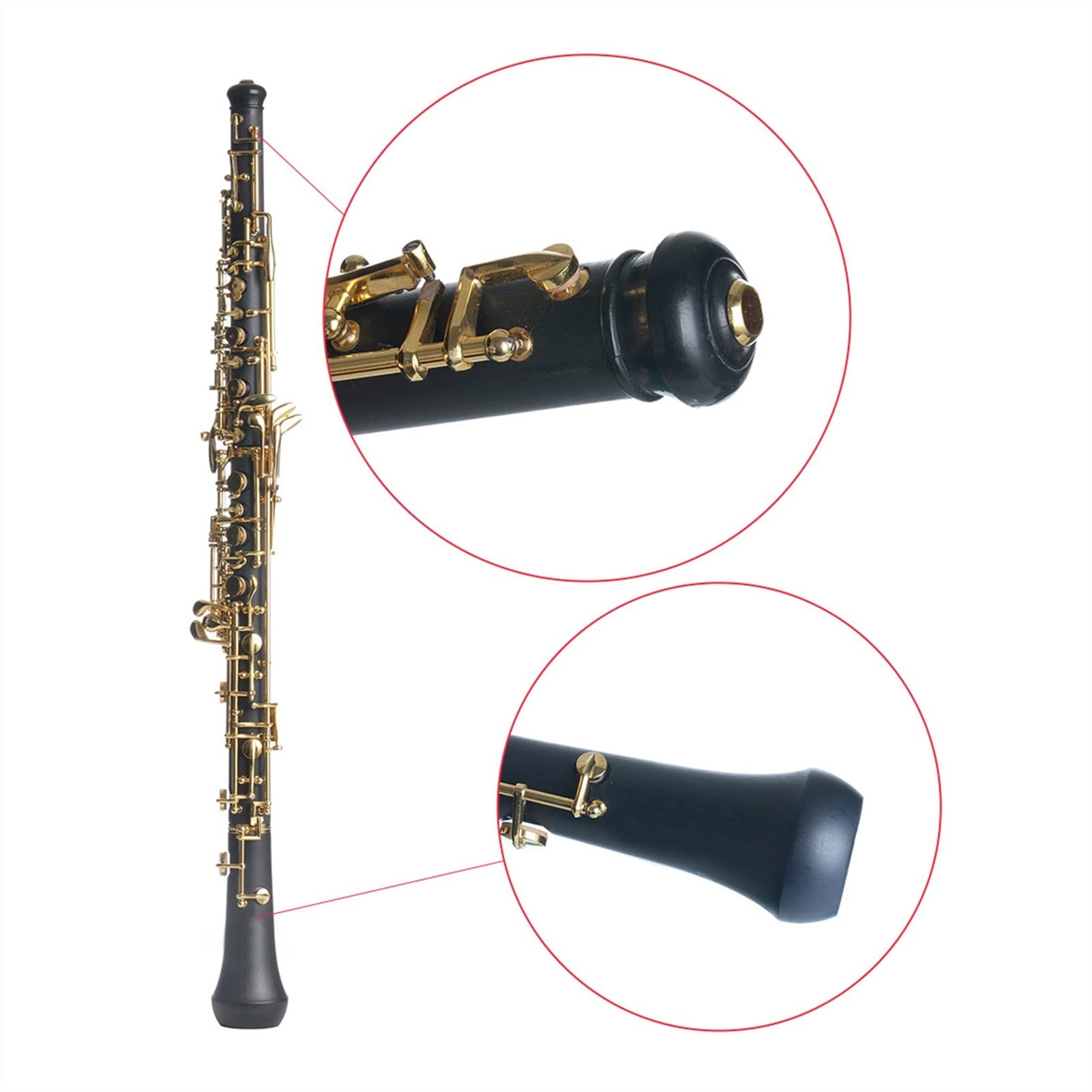Strumento Oboe Il Tono Si bemolle Dorato dell'oboe in bachelite è Adatto per Suonare Strumenti di Prova Principiante di Oboe