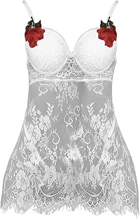 Bodystocking Sexy In Rete Per Donna | Pigiama Erotico Babydoll - Foto 4