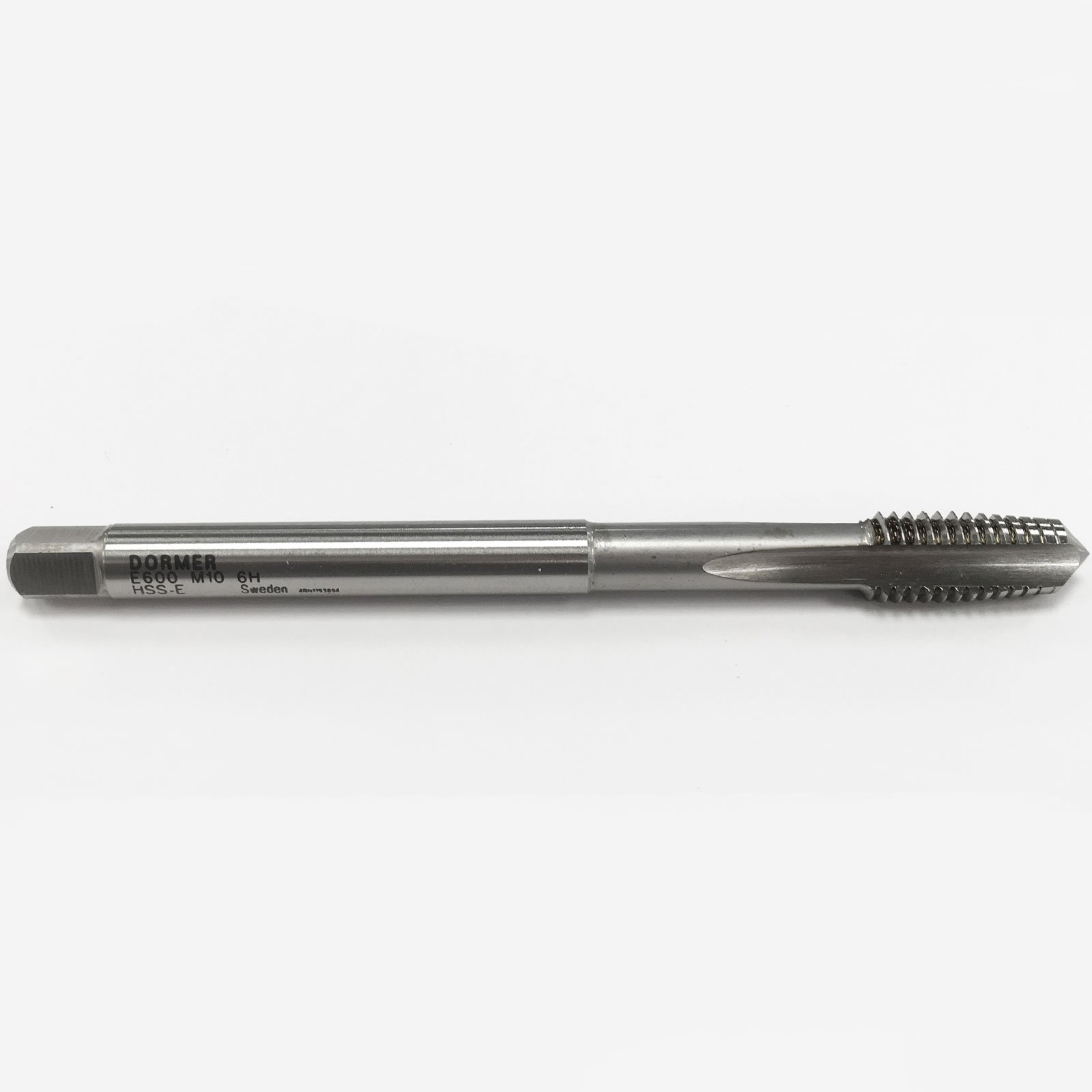 Dormer E600M4NO2 Series E600 HSS-E-PM Straight Flute Long Machine Tap, Bright Finish, M4 x 0.70mm x 73mm, No.2 - Image 2