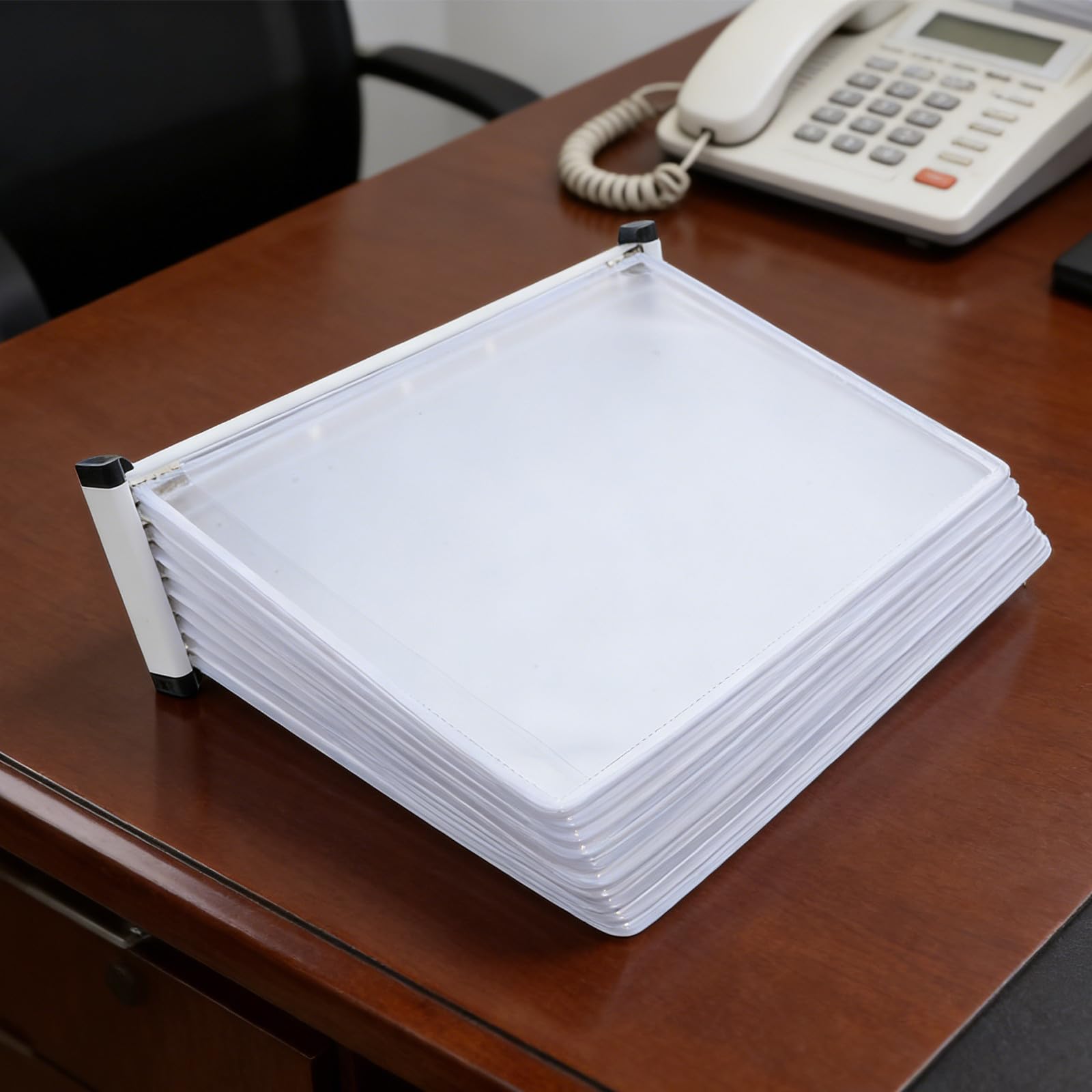 EXCEART Organizzatore da Parete per Ufficio, 5 Cartelle, Bianco