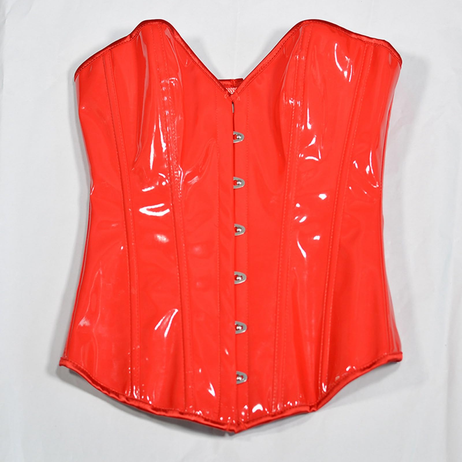 Generisch Corsetto da donna in pelle con 6 fibbie per supporto della vita e cintura addominale, pelle di alta qualità, 6 fibbie regolabili, supporto per la vita, cintura addominale da donna