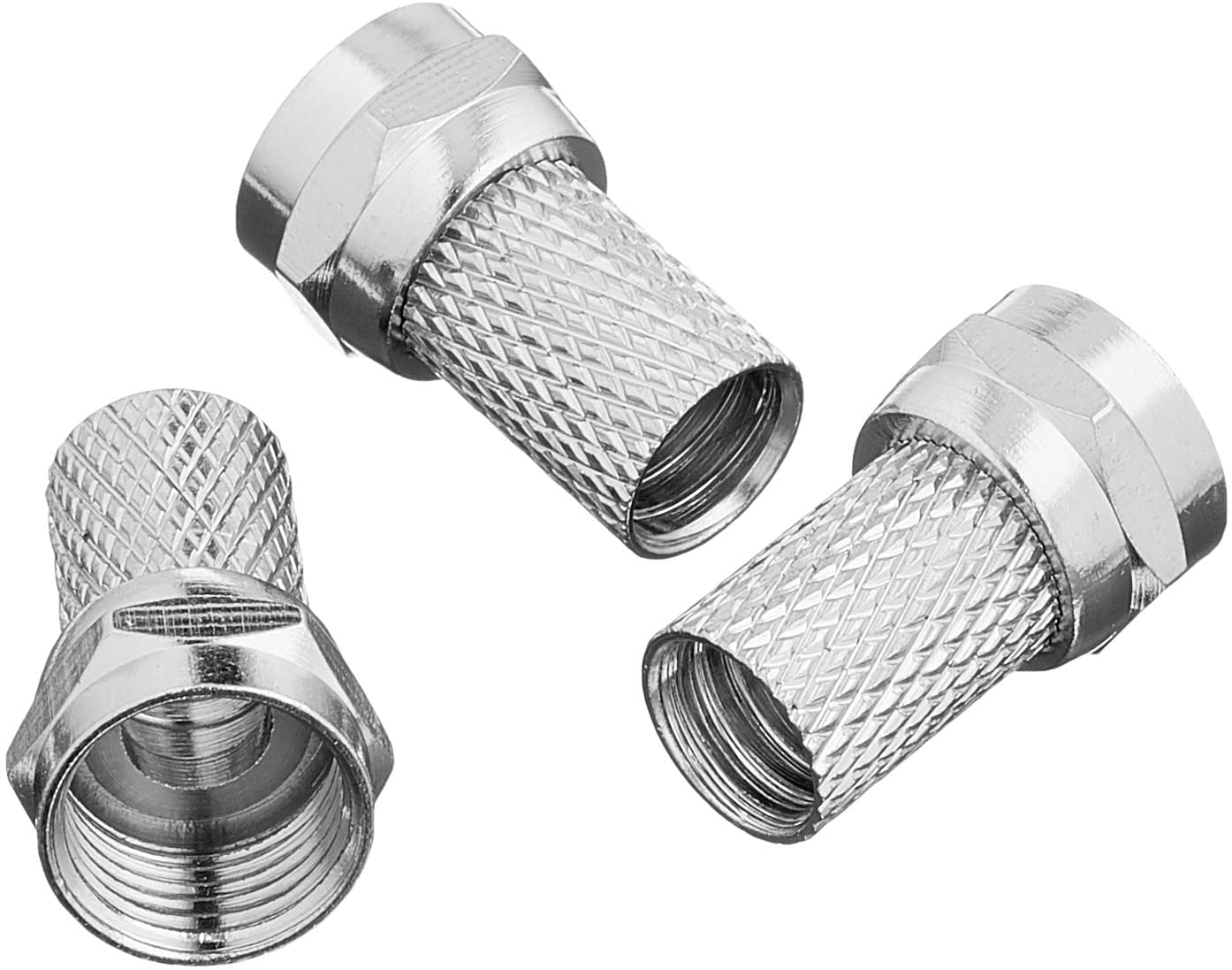 DKURVE® F Plug Connectors Screw ON Aerial Coaxial Cable for Satellite TV Cable (PACK OF 50)