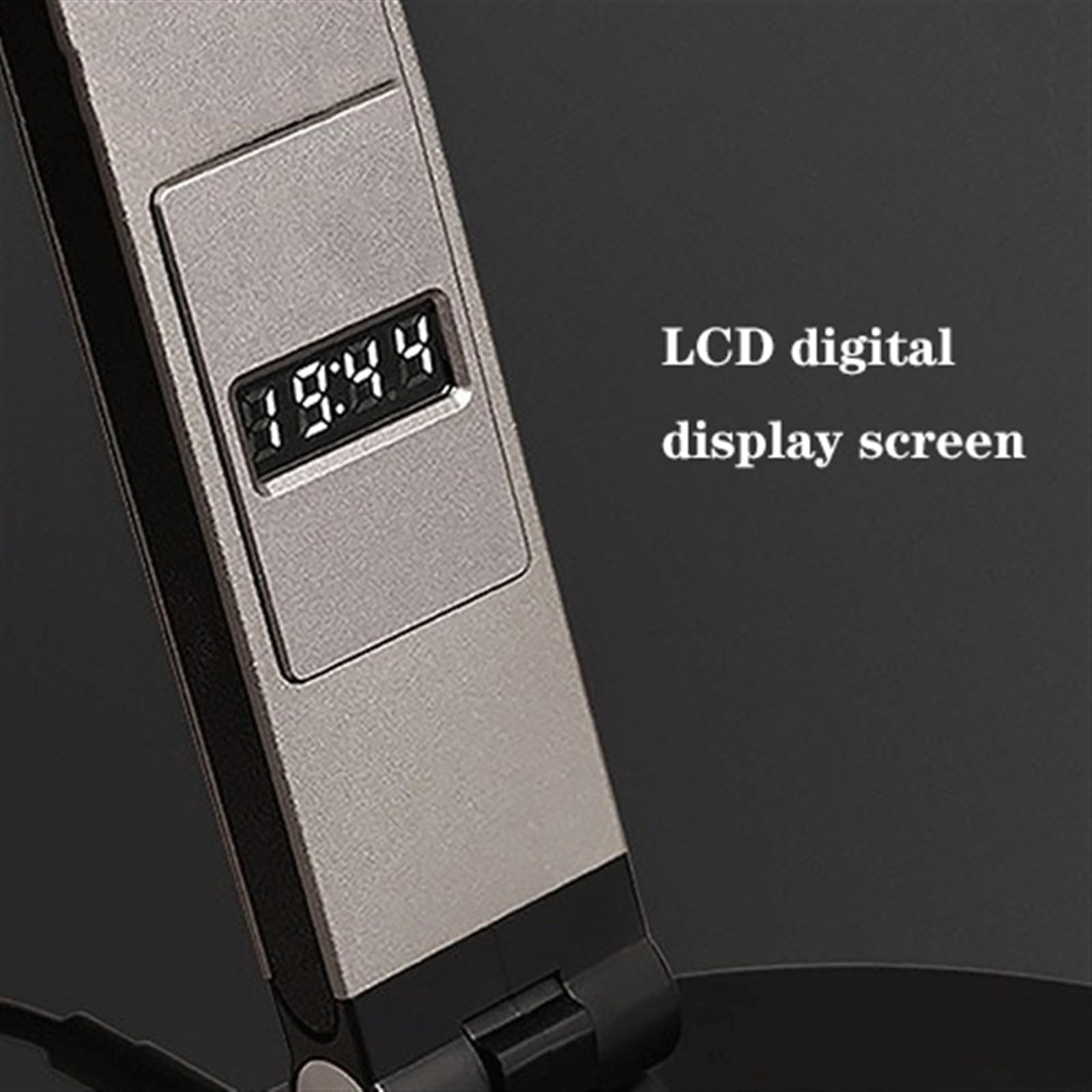 Lamps Lampada da tavolo LED con orologio digitale LCD, lampada dimmerabile intelligente, protezione degli occhi, controllo tattile 24 W, colore luce variabile, timer 5/25 min, luce notturna Desk Lamp