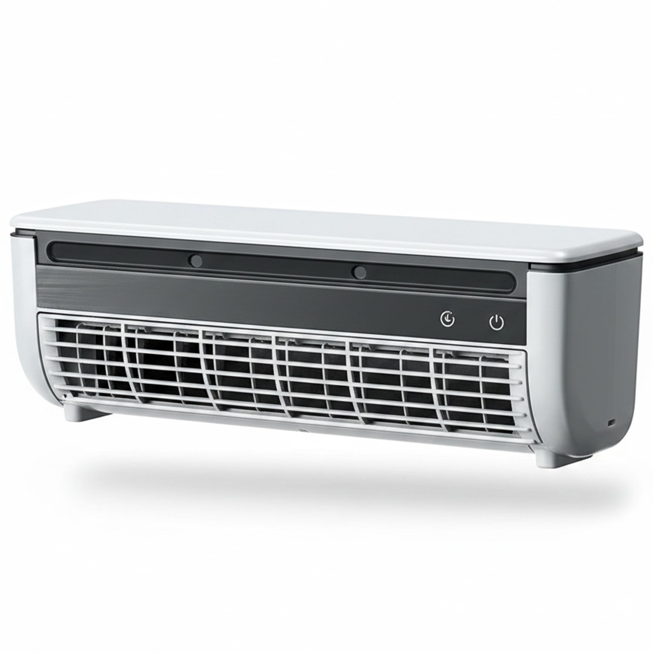 Perodlly White Air Conditioning Fan, Mini Air Conditioner & Conditioning Fan No-Drill Wall-Mounted Mist Cooler, Rechargeable 6000Mah,