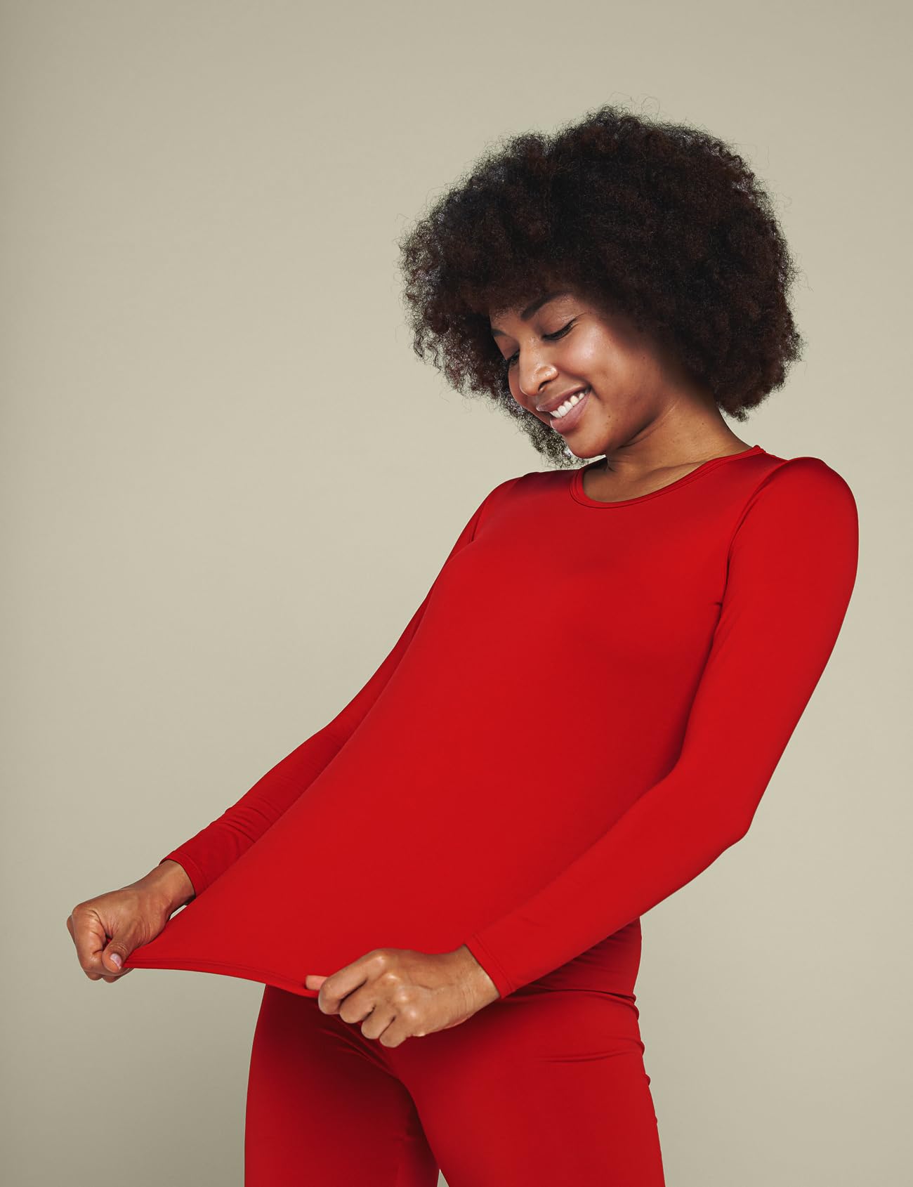 LAPASA Pacco da 2 o 1 Maglia Termica Donna Manica Lunga Fodera in Micro Pile - Pigiama Abbigliamento Intimo Canottiera Calda Elegante Elastica Traspirante Sportiva L15/L39/L42