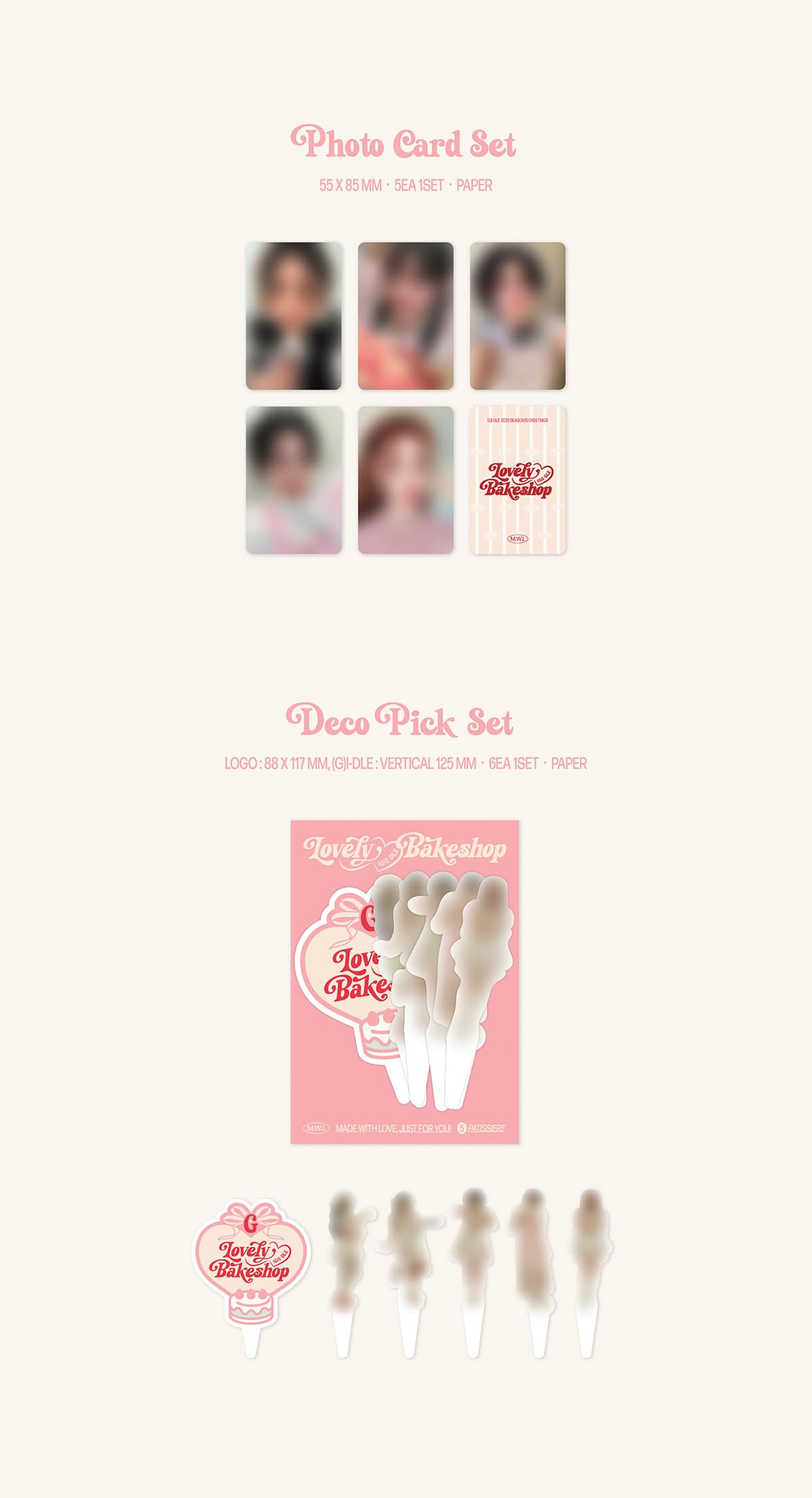 Amazon.co.jp: (G)I-DLE 2025 Season's Greetings Lovely Bakeshop