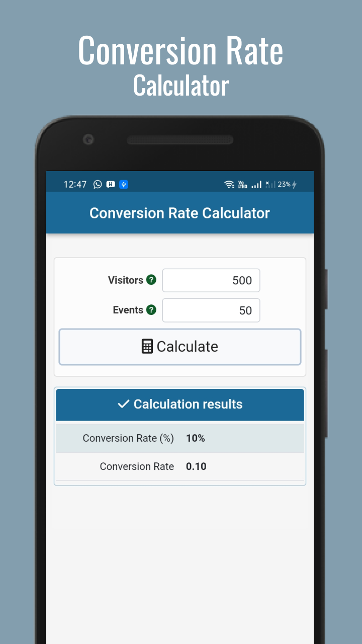 Conversion Rate Calculator - Application sur Amazon Appstore