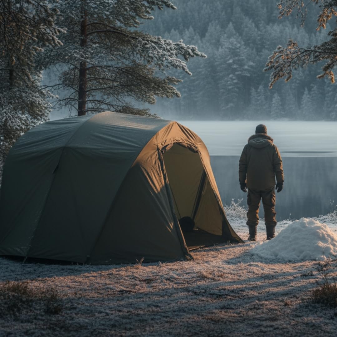 MK-Angelsport "Fort Knox Skin 3,5 Mann 2.0 Dome Tenda da Pesca alla Carpa