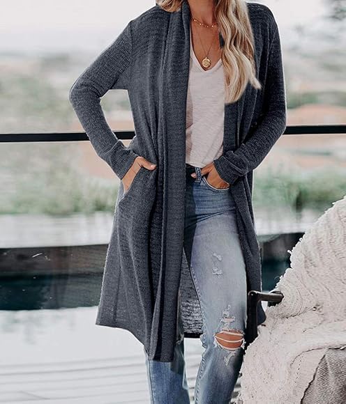 Womens long cardigan coat Clearance
