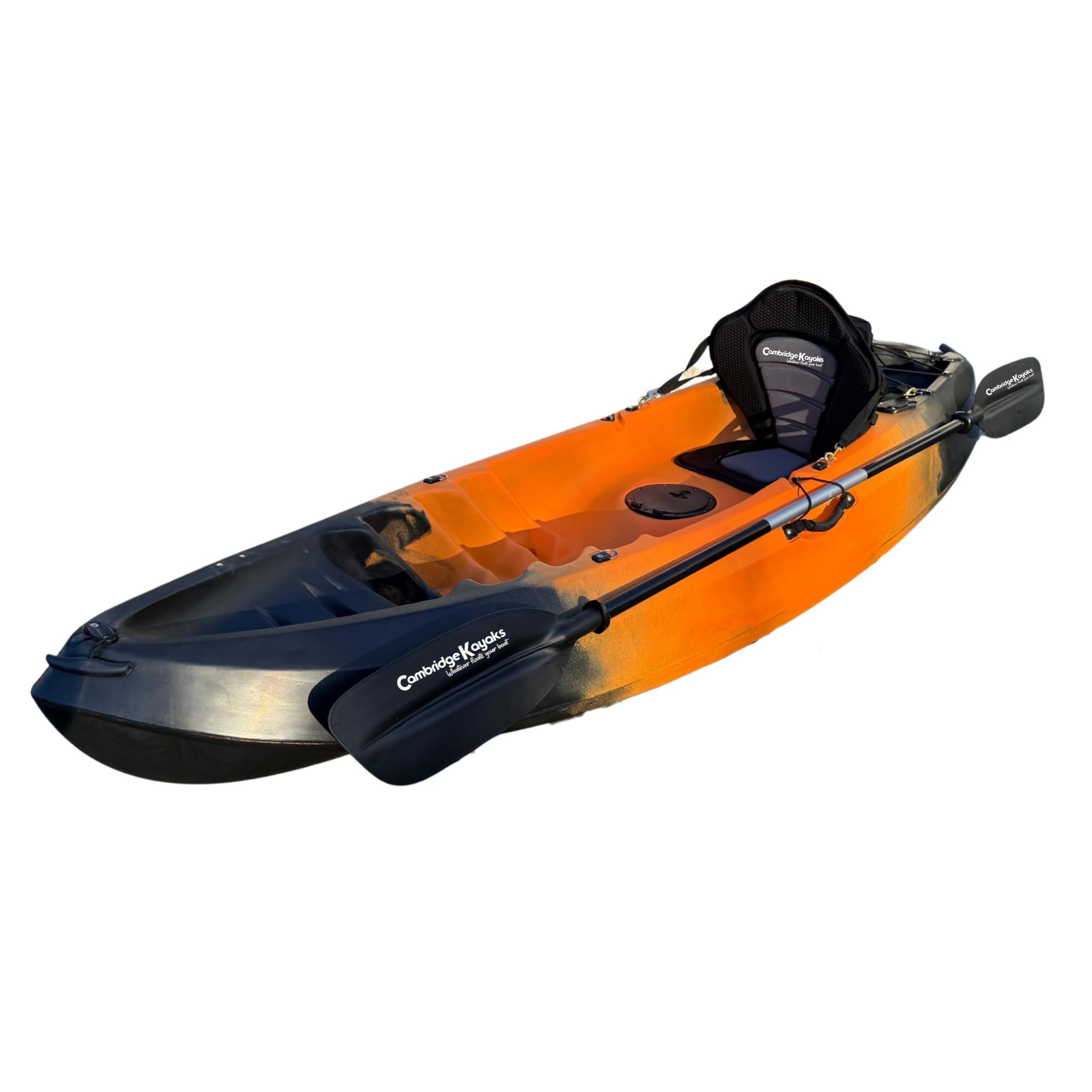 Cambridge Kayaks Neptune Single Sit On Top Kayak 5 Colour Options (Orange Black Fade)