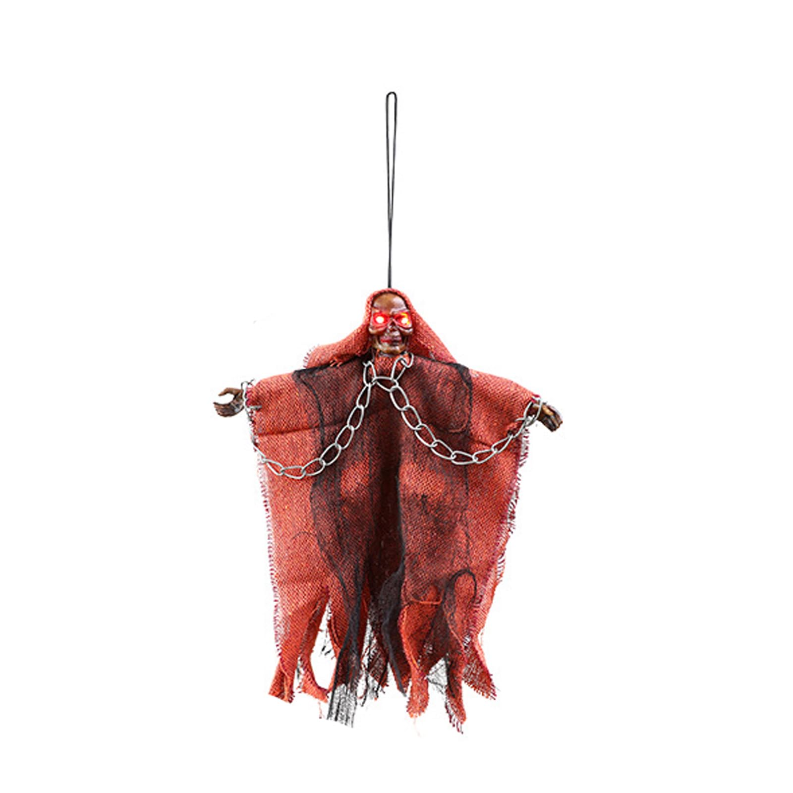 carotoe Glowing Decoration with LED Lights Durability Iron for Party Scary Hanging Decoration Regulable Ornament