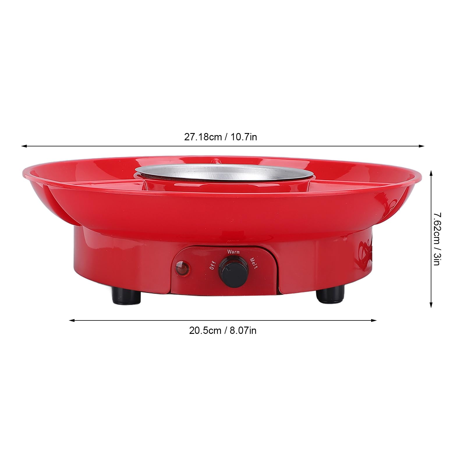 Ensemble de Luxe pour Appareil à Fondue électrique, Plateau de Service Amovible pour Chocolat et Fromage avec Fourchettes à Tremper, Ensemble de Fondue au Fromage, (Prise UE 220V)