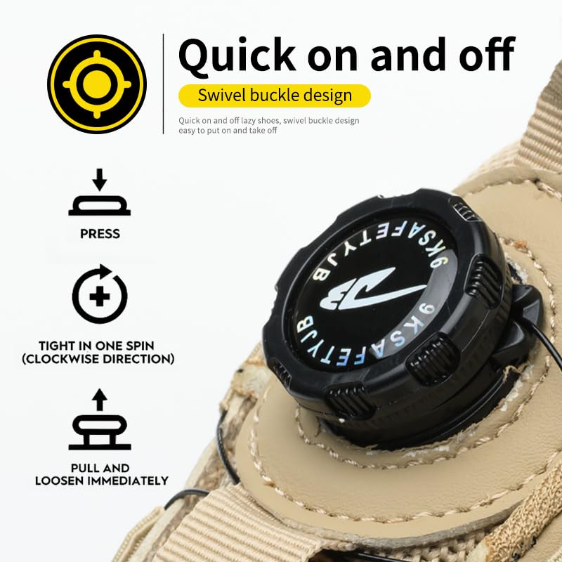 Image of Steel Toe Work Sneakers for Men Women Lightweight Comfortable Industrial & Construction Work Safety Shoes