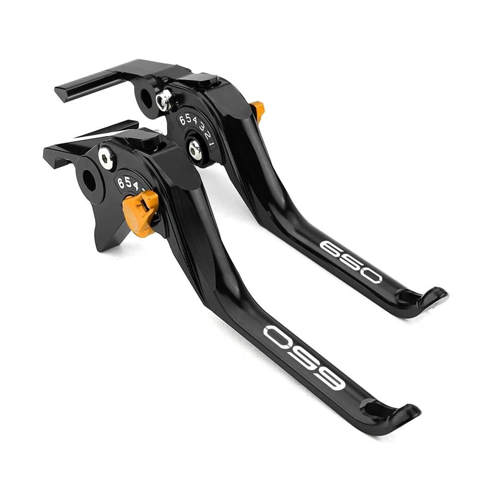 XNZQQAGRZ for Kawasaki Z650 RS for Ninja 650 2017-2024 2025 2026 CNC Motorcycle Adjustable Handles Brake Clutch Levers(Gold)