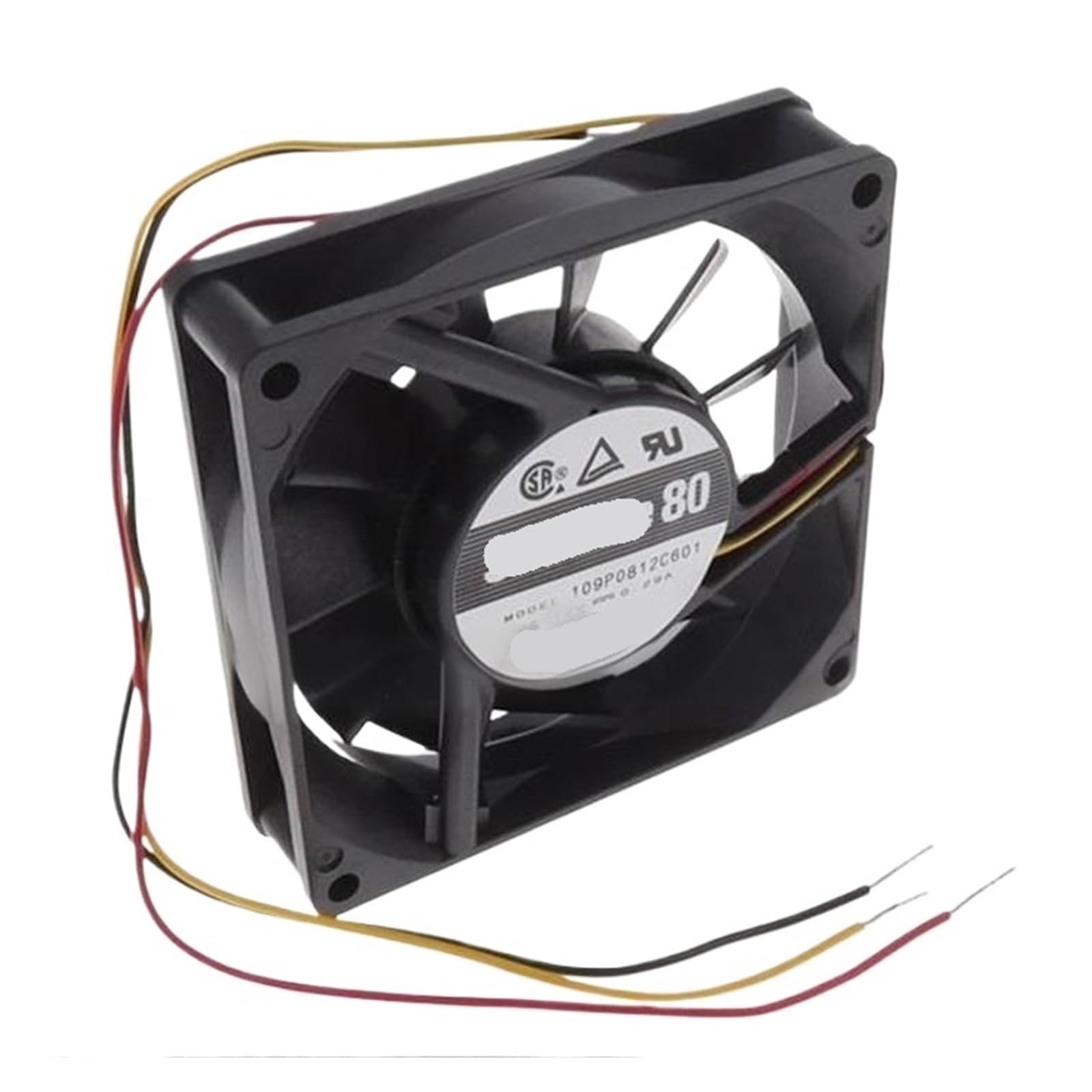 PEQYUACTE 109P0812C601 12VDC Fan 80X80X20mm 3.48W 3wire 3700RPM