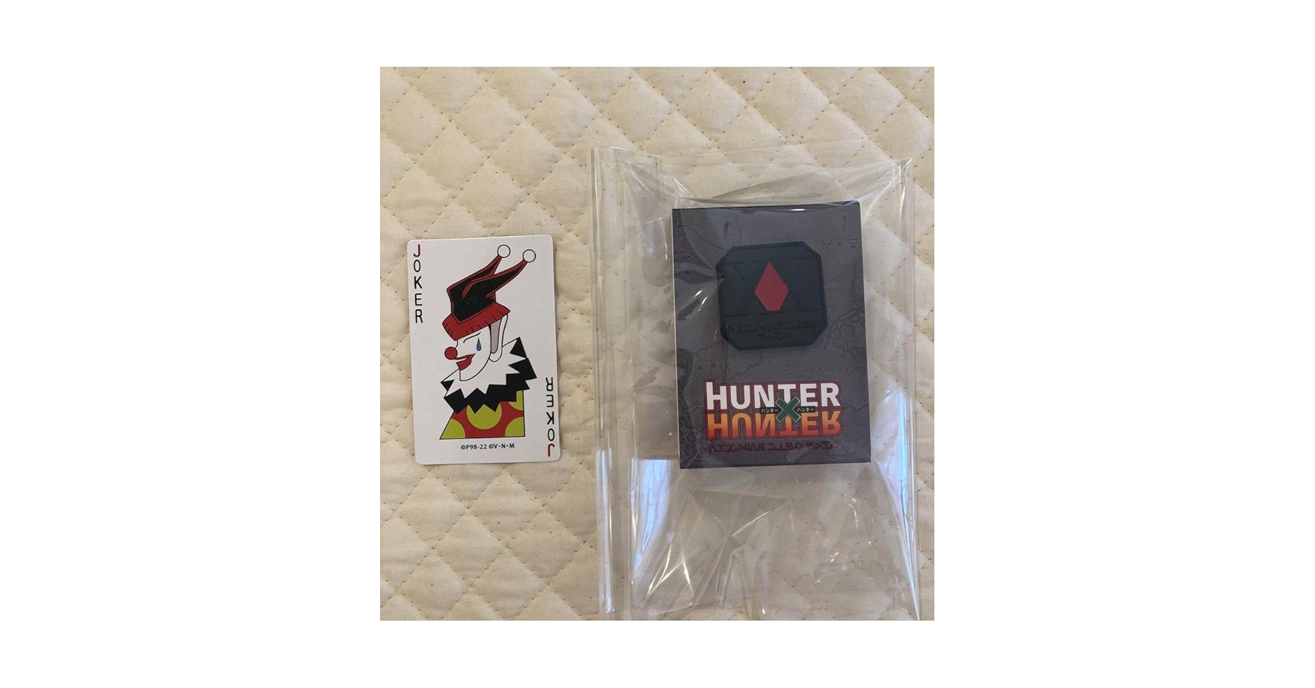 Amazon.co.jp: hunter×hunter ハンターバッジ ヒソカ ジョーカー
