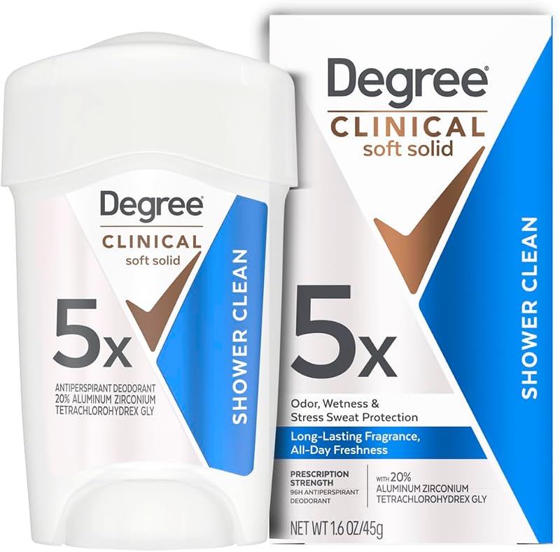 Degree Desodorante antitranspirante em bastão macio Shower Clean, 50 mL