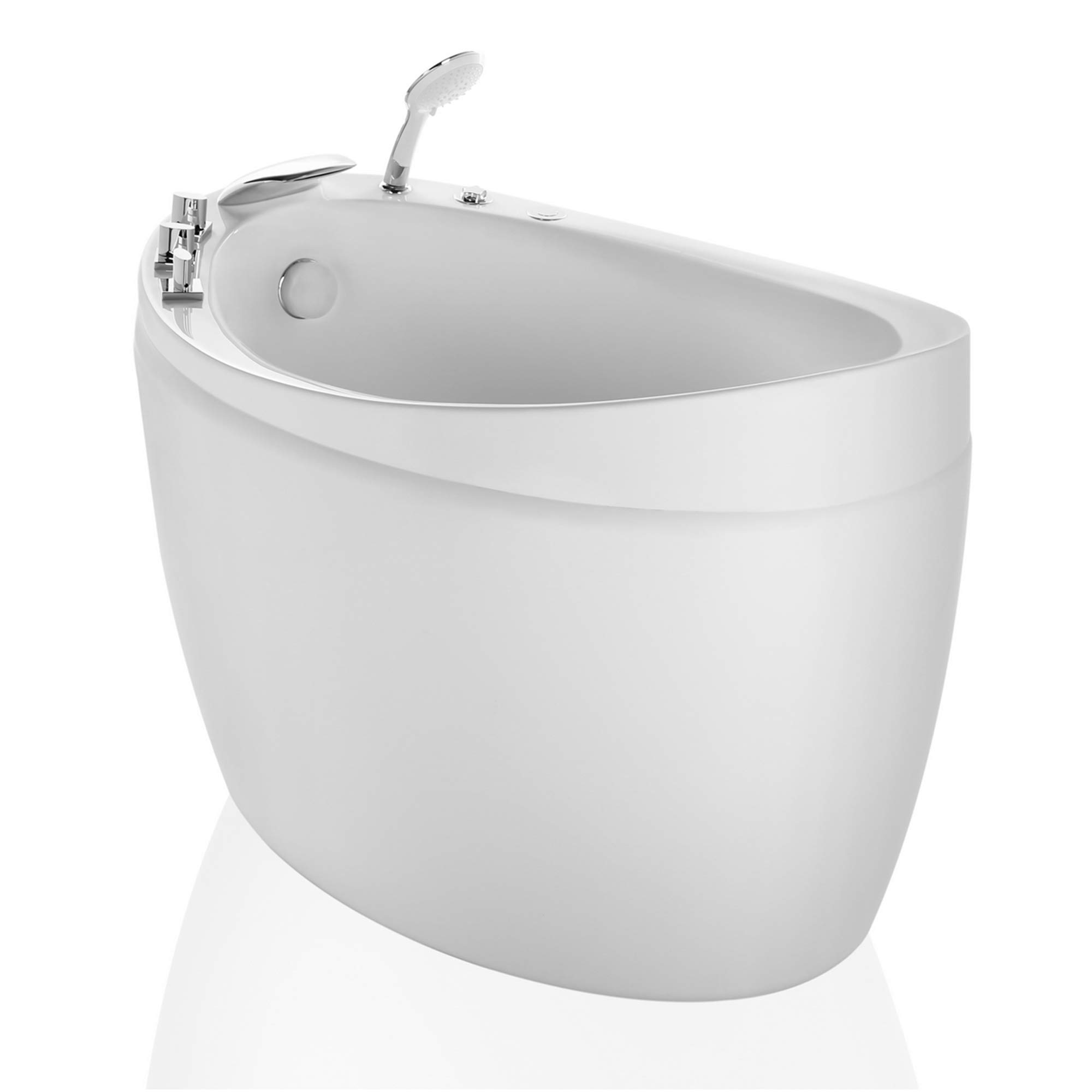 Empava 59 in. Freestanding Air Jets Bathtub Mirco Bubble Hydrotherapy