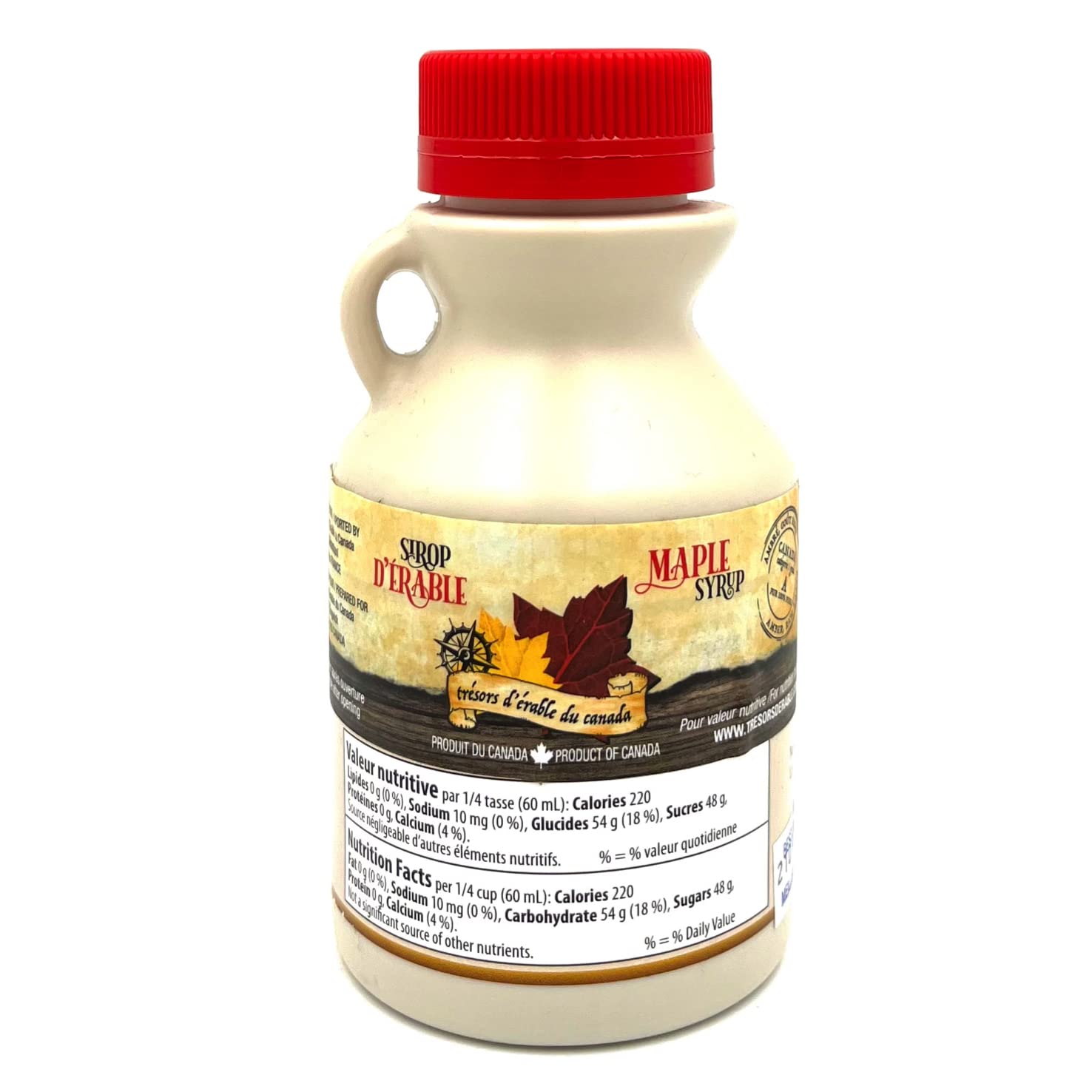 Sirop d'érable en cruchon de 250 ml - Ambré - Direct producteur - 100% pur du Canada - Les Trésors d'érable