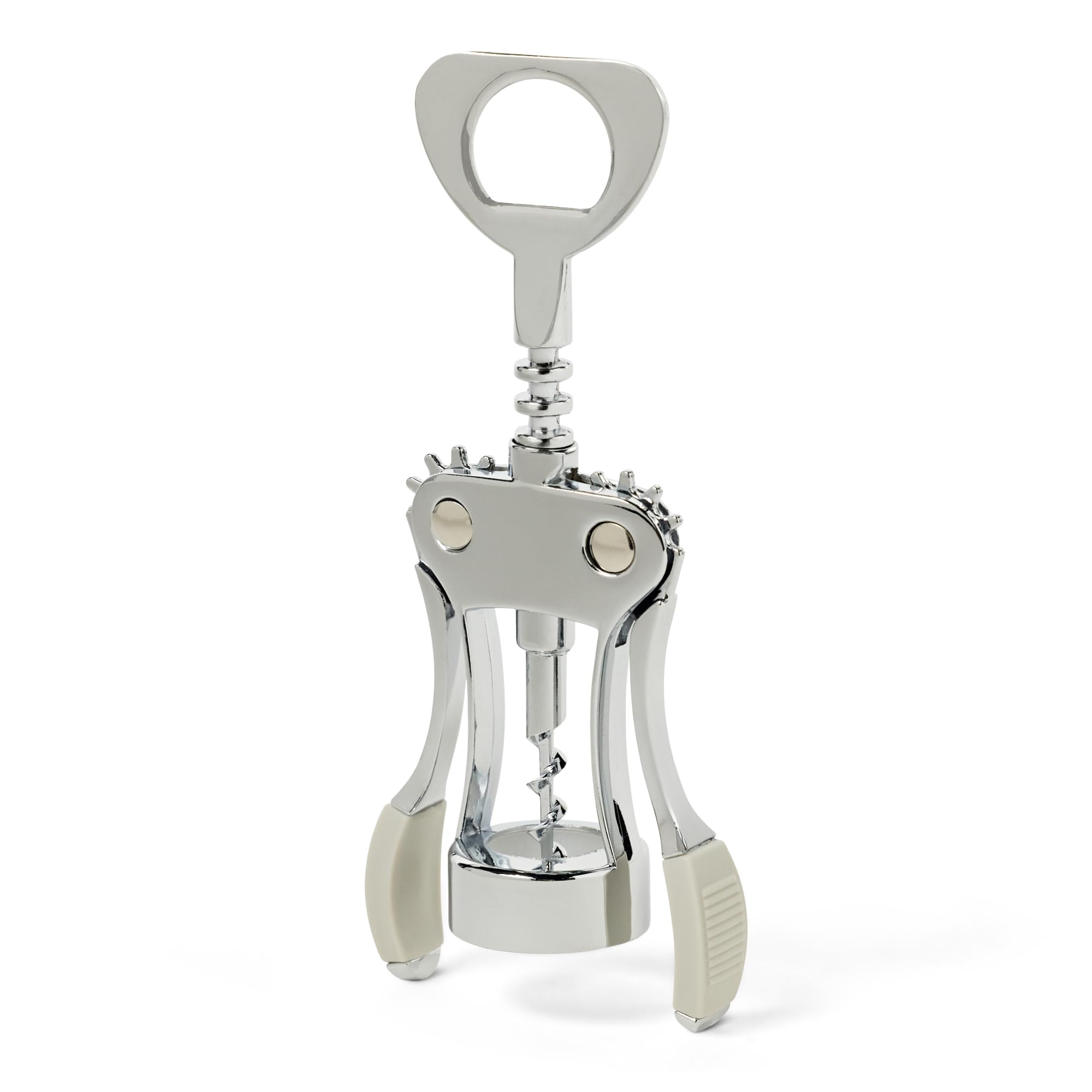 Amazon Basics Sacacorchos y Abrebotellas 2 en 1, Tamaño Único, Aleación de Zinc