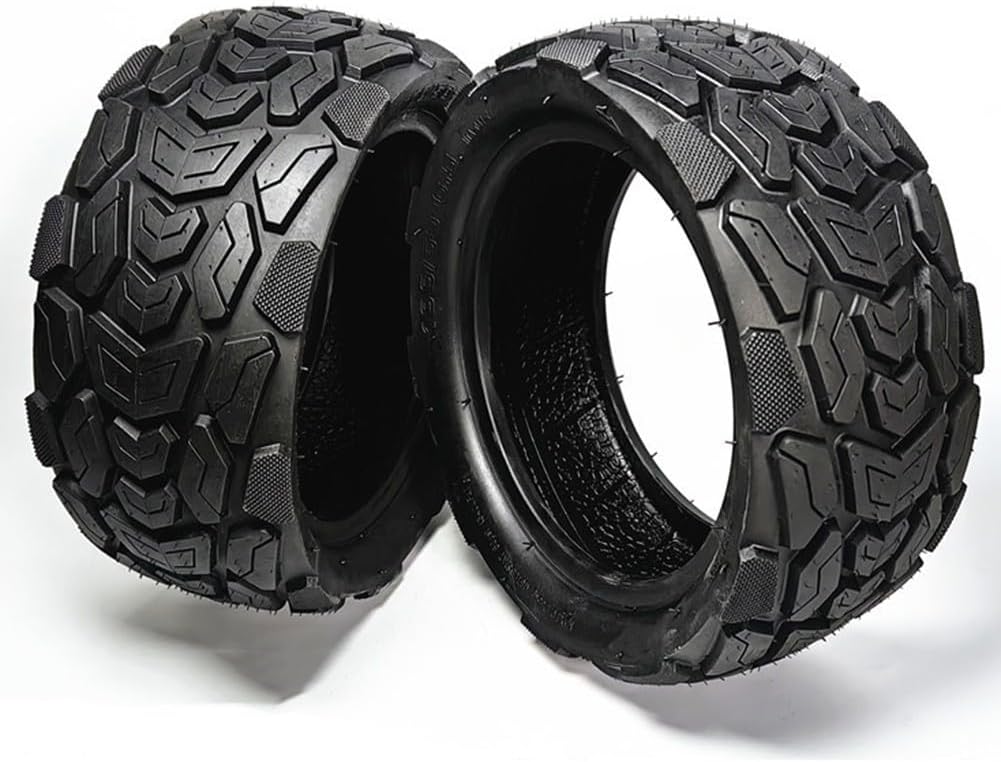 11 Inch 100/50-6.5 Off-Road Tubeless Tire for Electric Scooters, Rubber Construction, Self-Repairing Design, 247x102mm