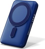 UMBRELLA Powerbank 10000 mAh Kék - Vezeték Nélküli Mágneses Töltő USB-C Gyorstöltés 22.5W PD 20W LED Kijelző Hordozható 1