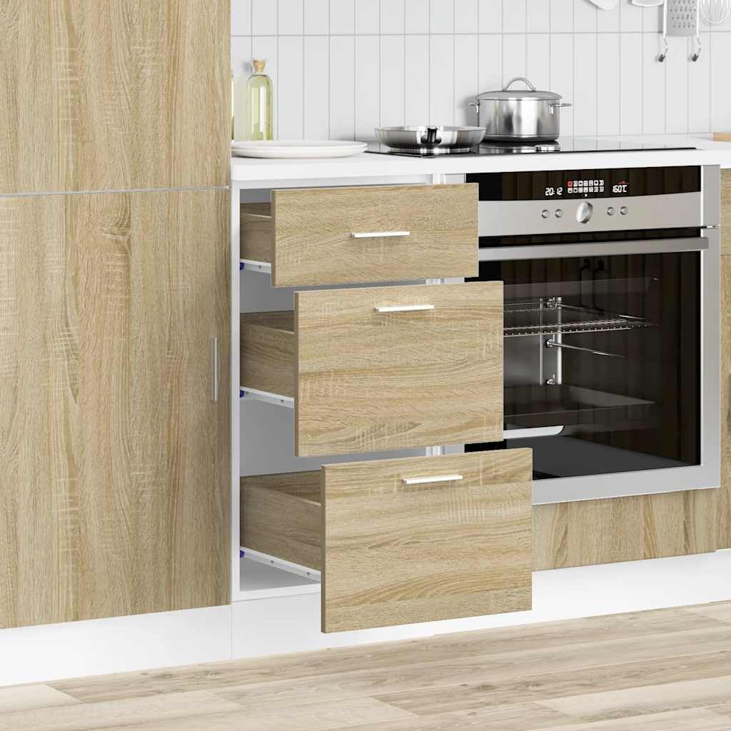 vidaXL Unterschrank Lyon Sonoma-Eiche 40x46x81,5 cm Holzwerkstoff,Küchenschrank, Gastronomieschrank, Gastro Möbel, Küchenmöbel, Aufbewahrungsschrank