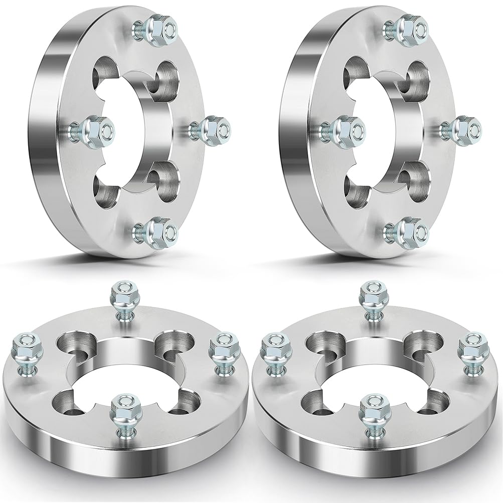 SCITOO 4Pcs 4x100 to 4x137 Wheel Spacers 1 inch for Mazda Silver
