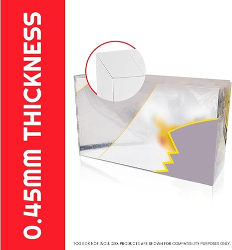Miniatura 6 de EVORETRO UPC Box - Estuche para celebraciones de Pokémon Ultra-Premium Collection – 0.018 in de grosor transparente, protector apilable de plástico