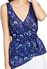 Rachel Roy Womens Wrap Knit Blouse, Blue, XX-Large