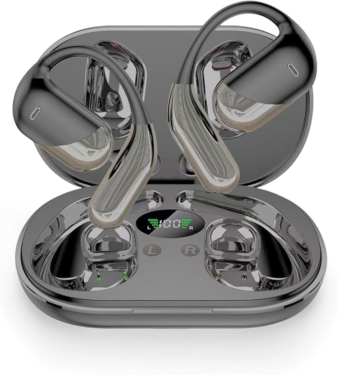 Open Ear Bluetooth 5.4 Headphones, Waterproof Sports Design for Running and Fitness