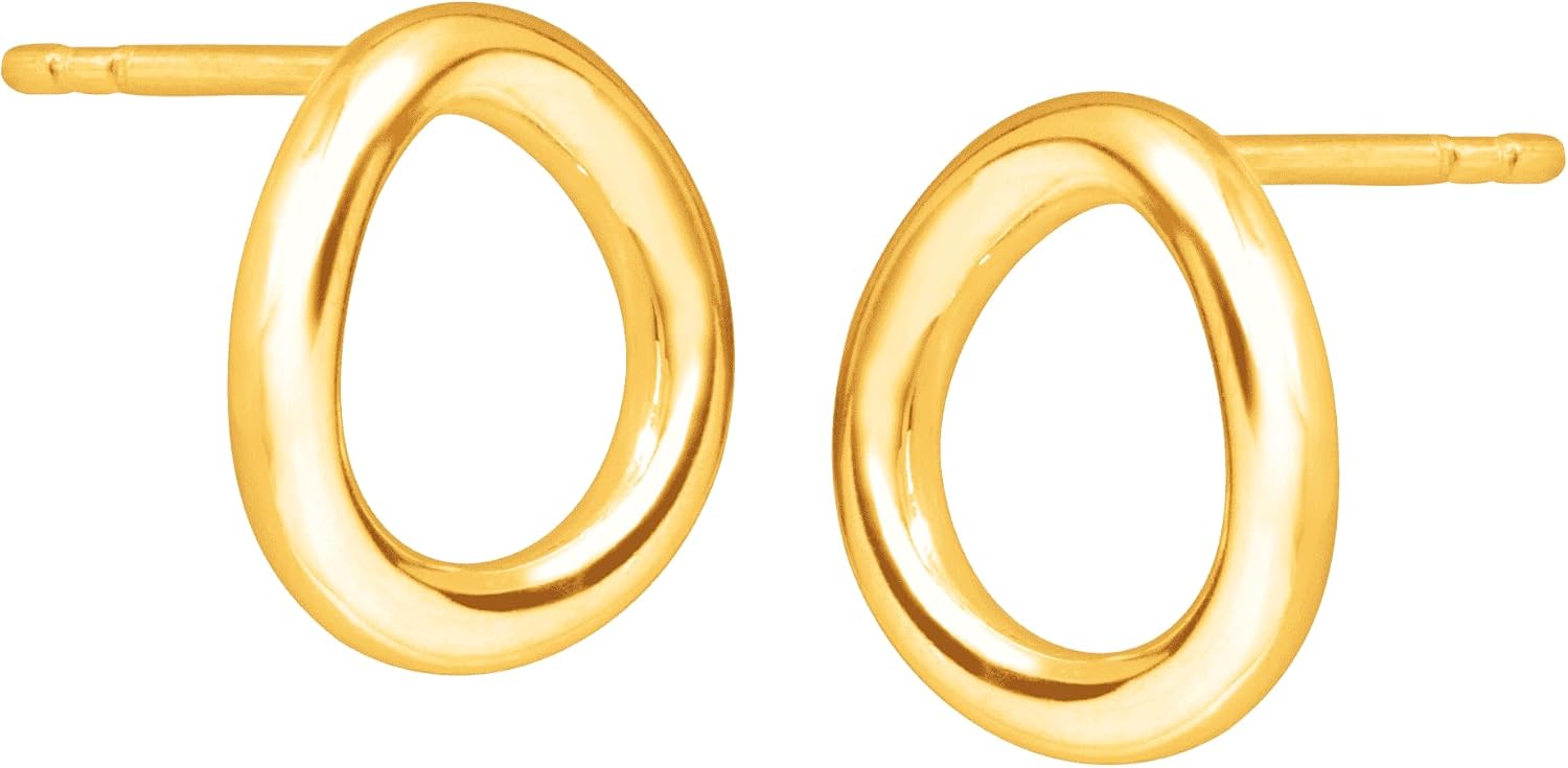 Silpada 'Karma' Open Circle Stud Earrings in Sterling Silver