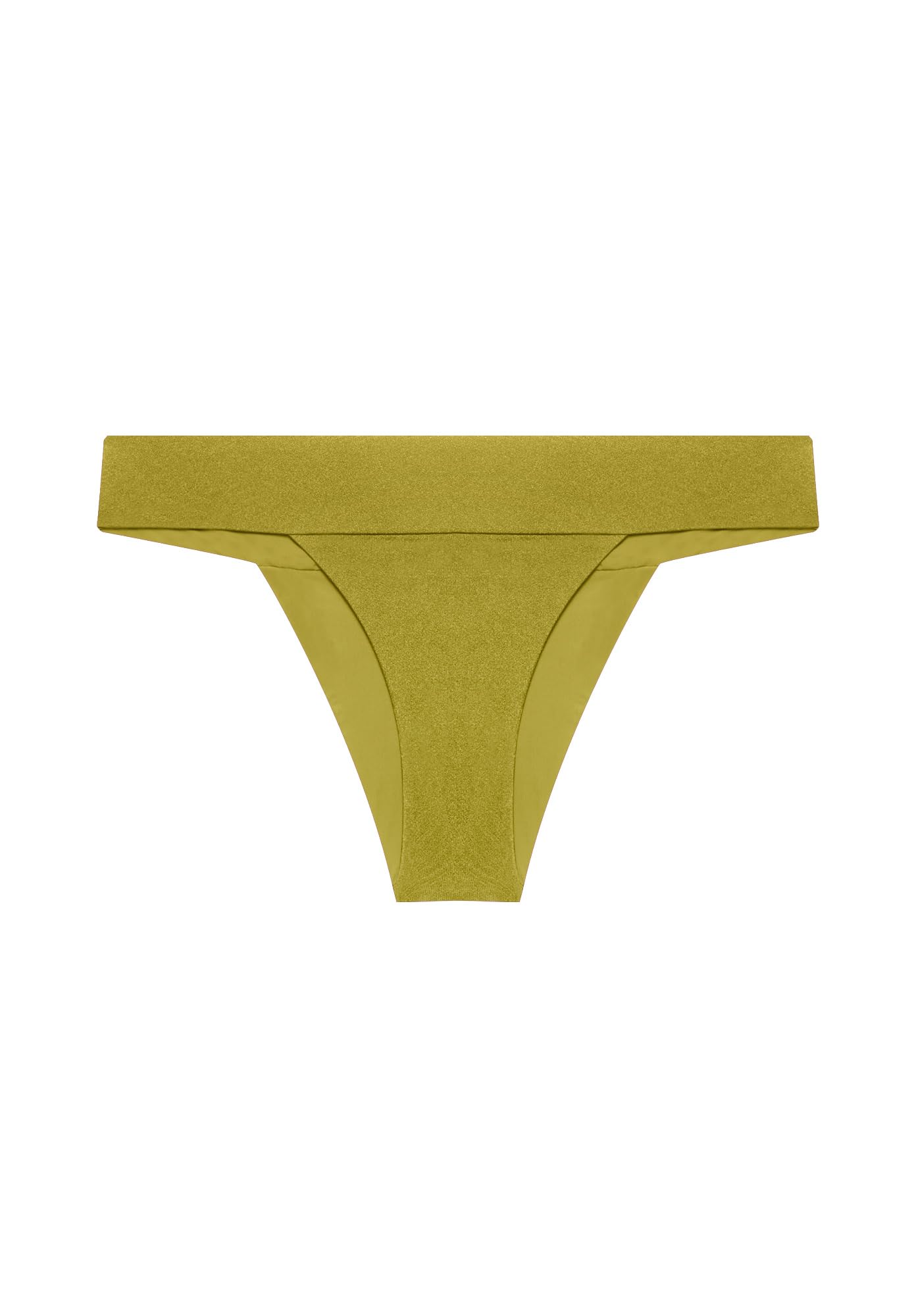 YAMAMAY - Bikini Parte Bassa Taglio Classico, Donna, Shira, Verde Oliva, monocromo