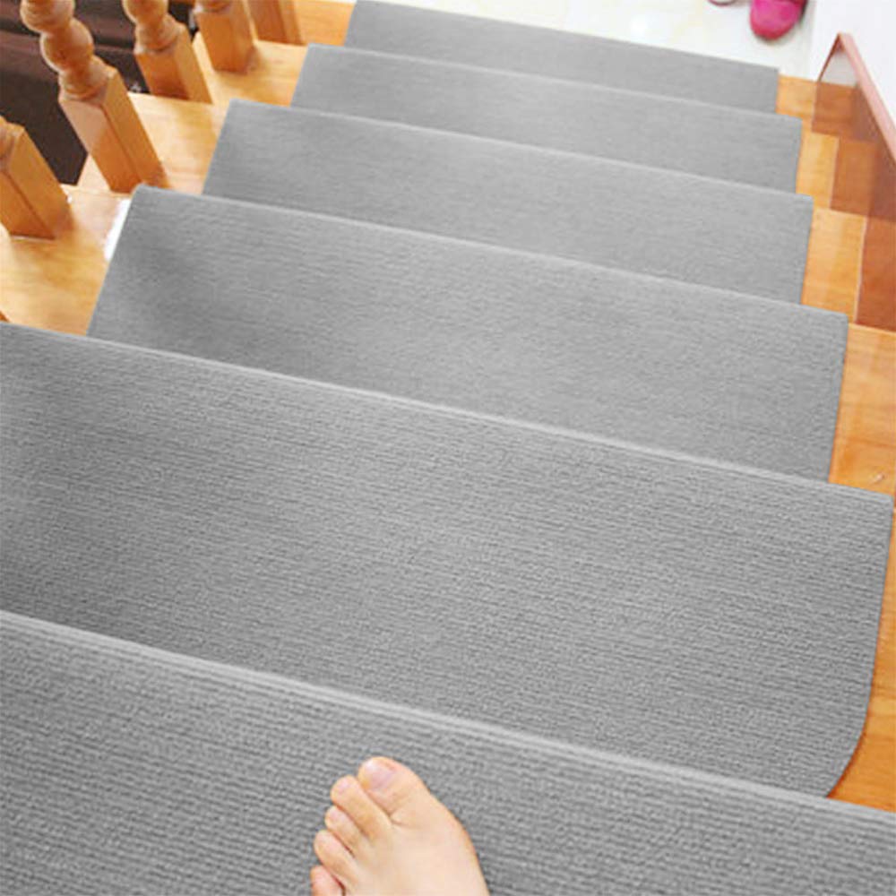 Lot de 15 autocollants antidérapants pour escalier - Rectangulaire - En polyester - Pour enfants et animaux domestiques - 65 x 25 cm