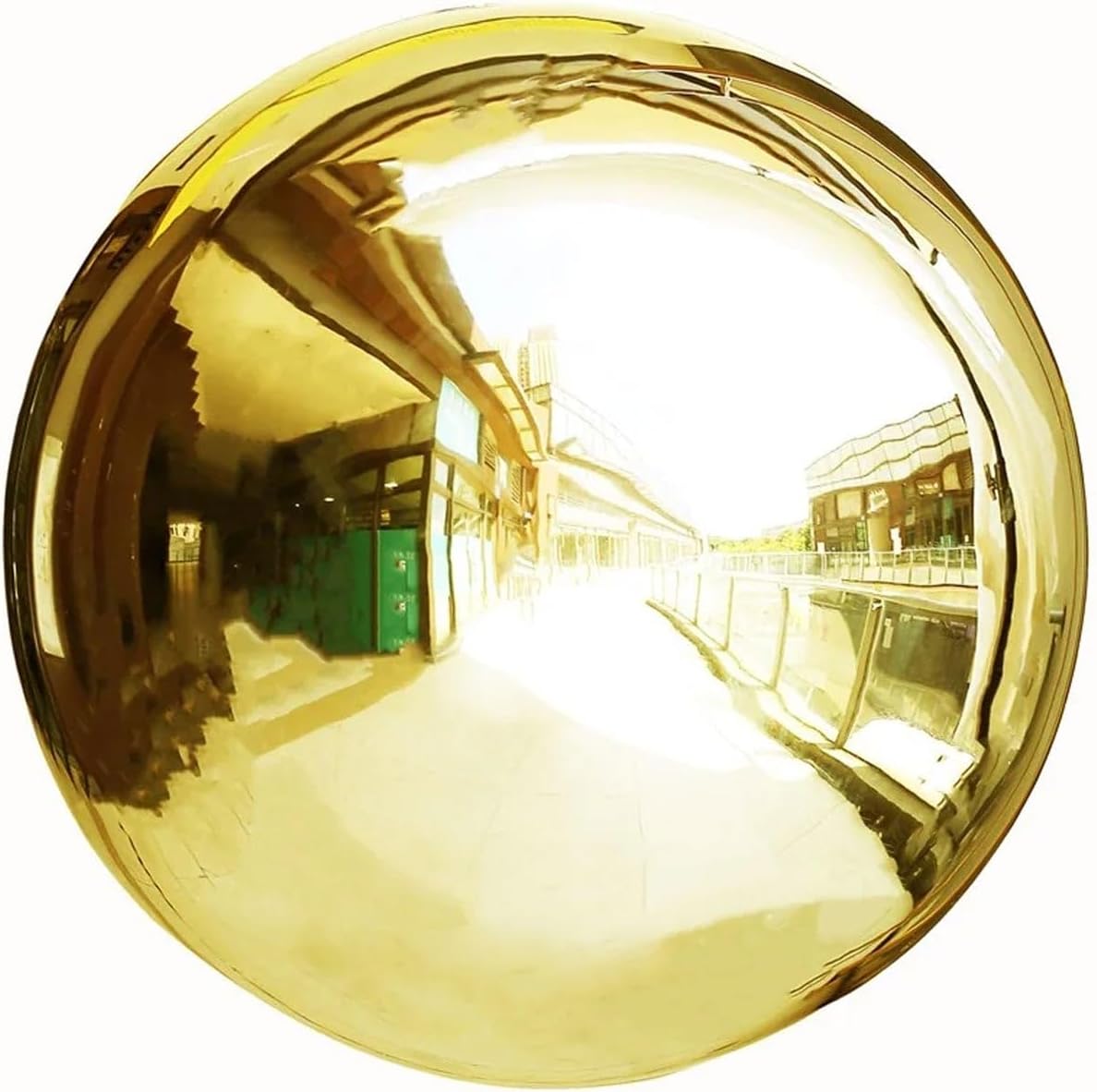 Balsa Circle 22 in Gold Stainless Steel Globe Gazing Reflective Mirror Balls Outdoor Garden Decor Centerpieces Wedding Party Events Reception Home Decorations Modern Ornaments Landscaping Accents