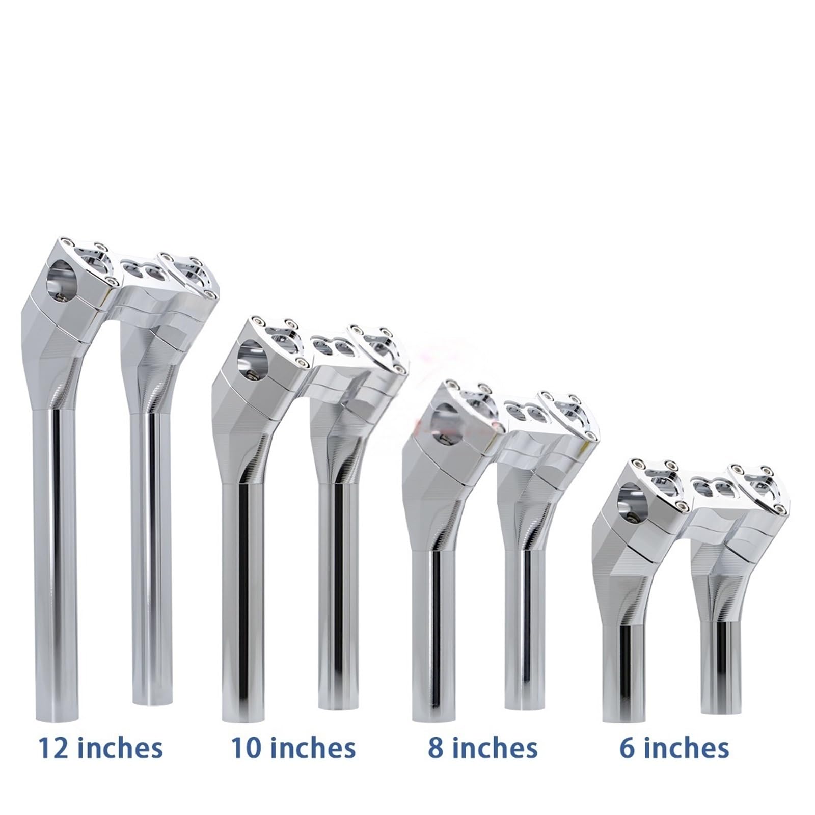 Części Motocyklowe Styl MX 1-1/8 "kierownica T-bar 6"-12" Podnośniki Typu Pullback Pasuje Do Harley Sportster Dyna Softail Street Zacisk Wspornika Kierownicy(6-Black)