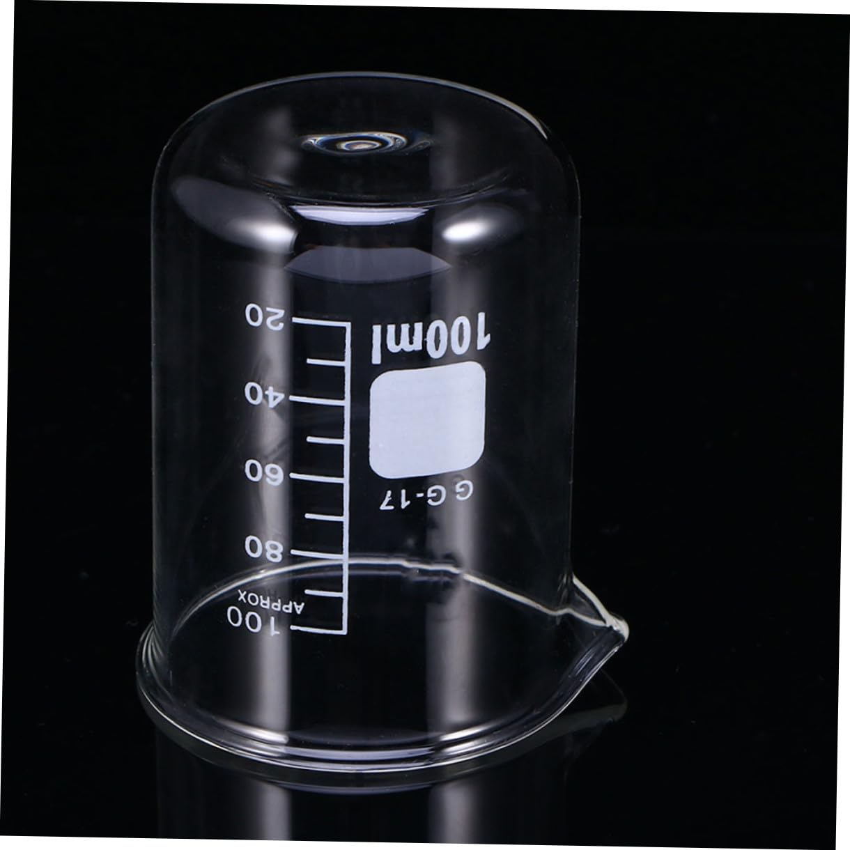 Tasses à Mesurer en Verre de 100ml, Lot de 10, Graduées | Échelle Claire, Légères et Portables, Nettoyage Facile, Format Compact pour Usage Laboratoire