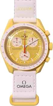 値下! スウォッチ　オメガ　ムーンウォッチ　サン　イエロー　おまけ牛革バンド付き Amazon | OMEGA × SWATCH Sun 腕時計 オメガ スウォッチ コラボ