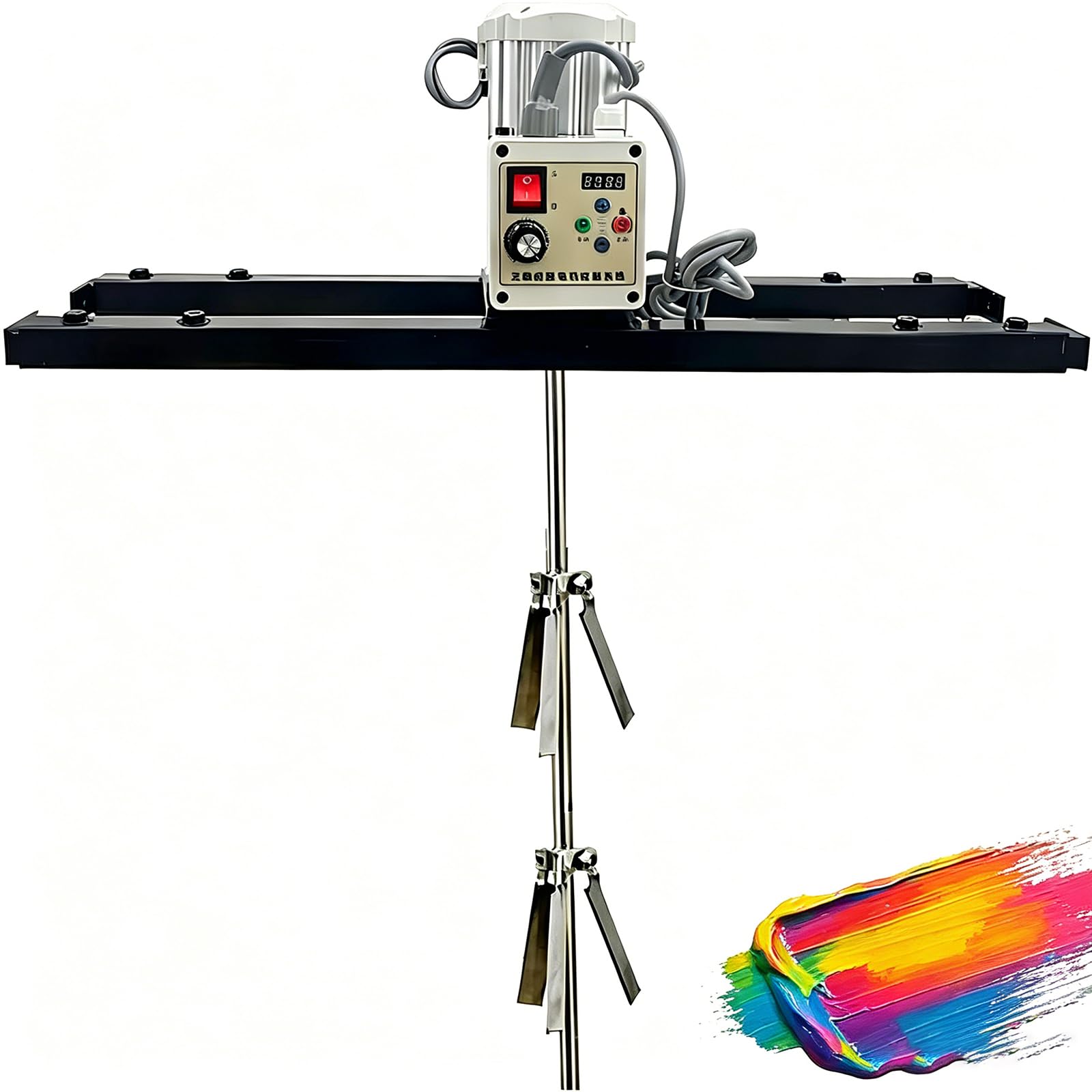 Agitador Eléctrico IBC, Máquina Mezcladora Pintura Industrial, Velocidad del Motor: 200-3000 RPM, Capacidad Mezcla: 1 Tonelada/1000 litros, Estiramiento: 75 Cm-120 Cm, para Viscosidad Media