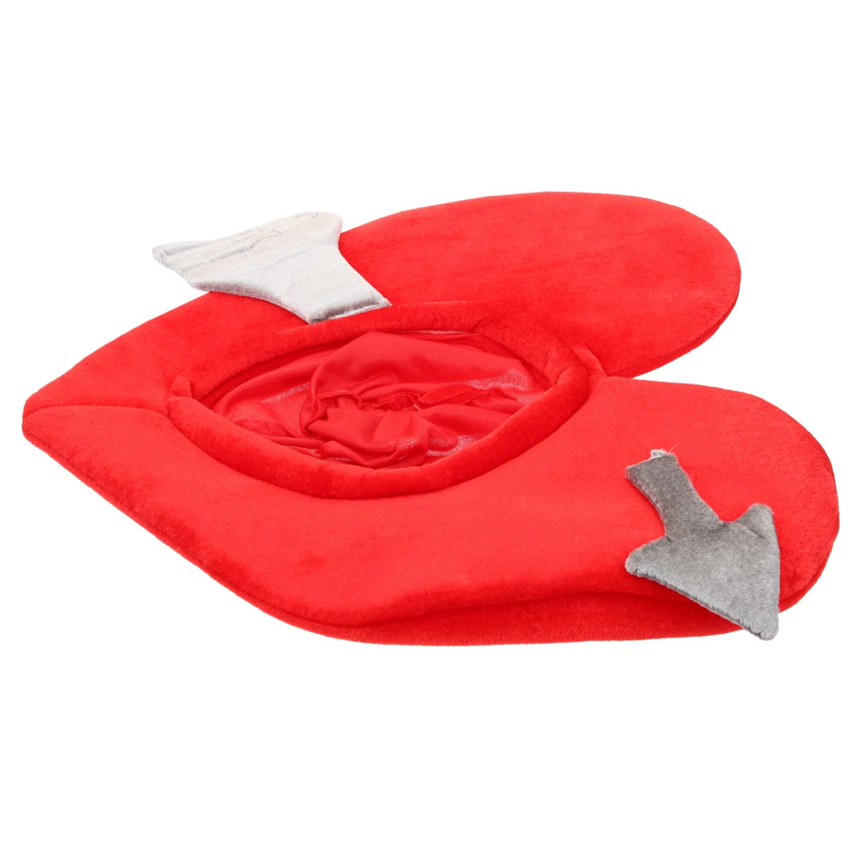 Abaodam 4piezas Sombrero De Corazón Divertido Para Parejas Accesorio Fotográfico De San Valentín Para Bodas y Fiestas Diseño Creativo y Ligero Para Fotos Grupales