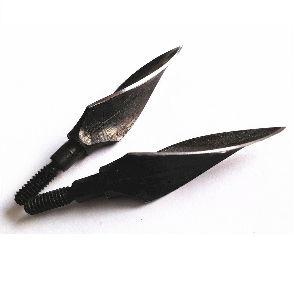 Fay Outdoor Sport Spiral Blade Wrenched Broadheads 150 Grain Traditional Arrowheads for Archery Hunting Deer Arrows and Crossbow Bolts (6 Pack)