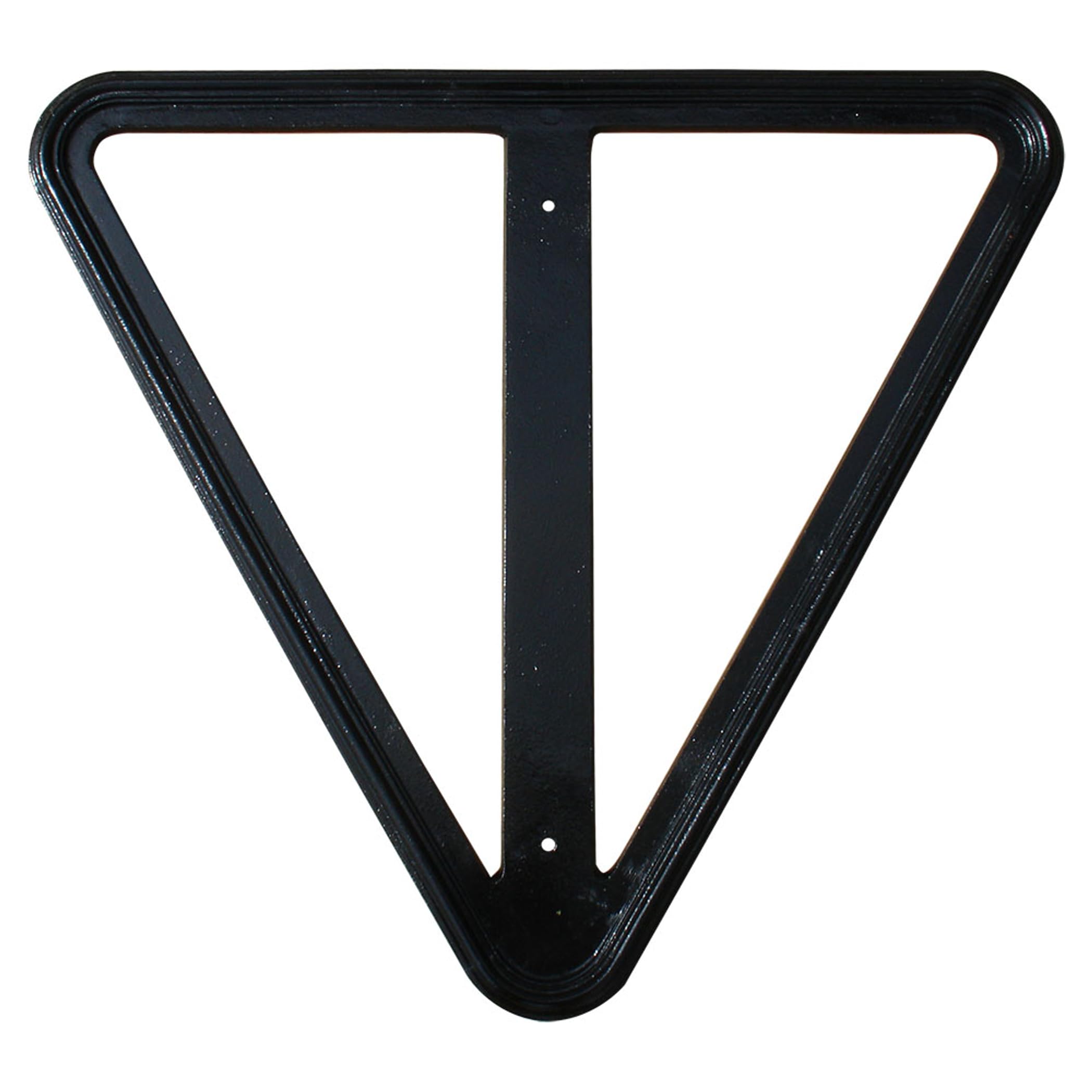 YIELD-30-BLK Marco decorativo de aluminio fundido libre de óxido de 30 pulgadas de rendimiento para parques de negocios y carteles comunitarios, color negro