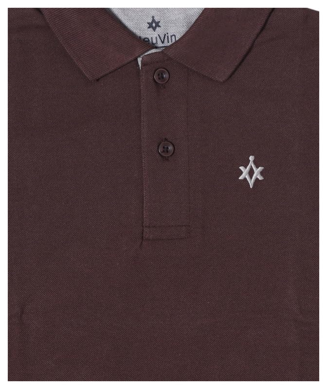 Image of Boys Cotton Polo T-Shirt Regular Fit Half Sleeve Plain Collar T-Shirt, Soft Breathable Casual Wear