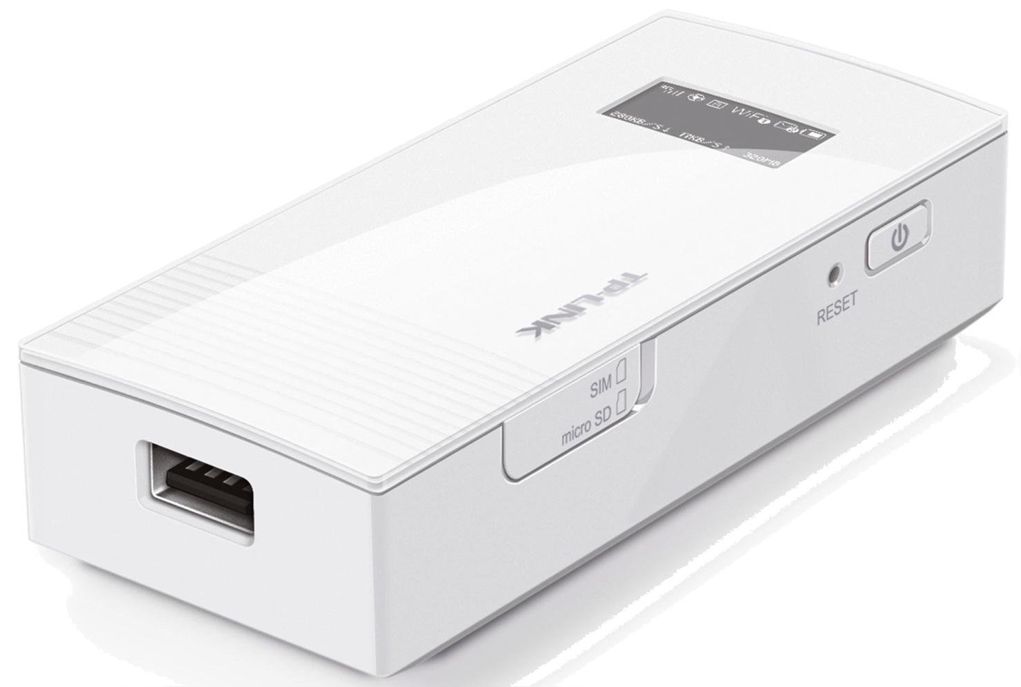TP-LINK M5360 3G Mobile Mi-Fi WLAN-Router with 5200 mAh Power Bank (Wi-Fi Hotspot, 5200 mAh Internal Battery, OLED Display, Micro SD Card Slot, HSPA+, Unlocked)