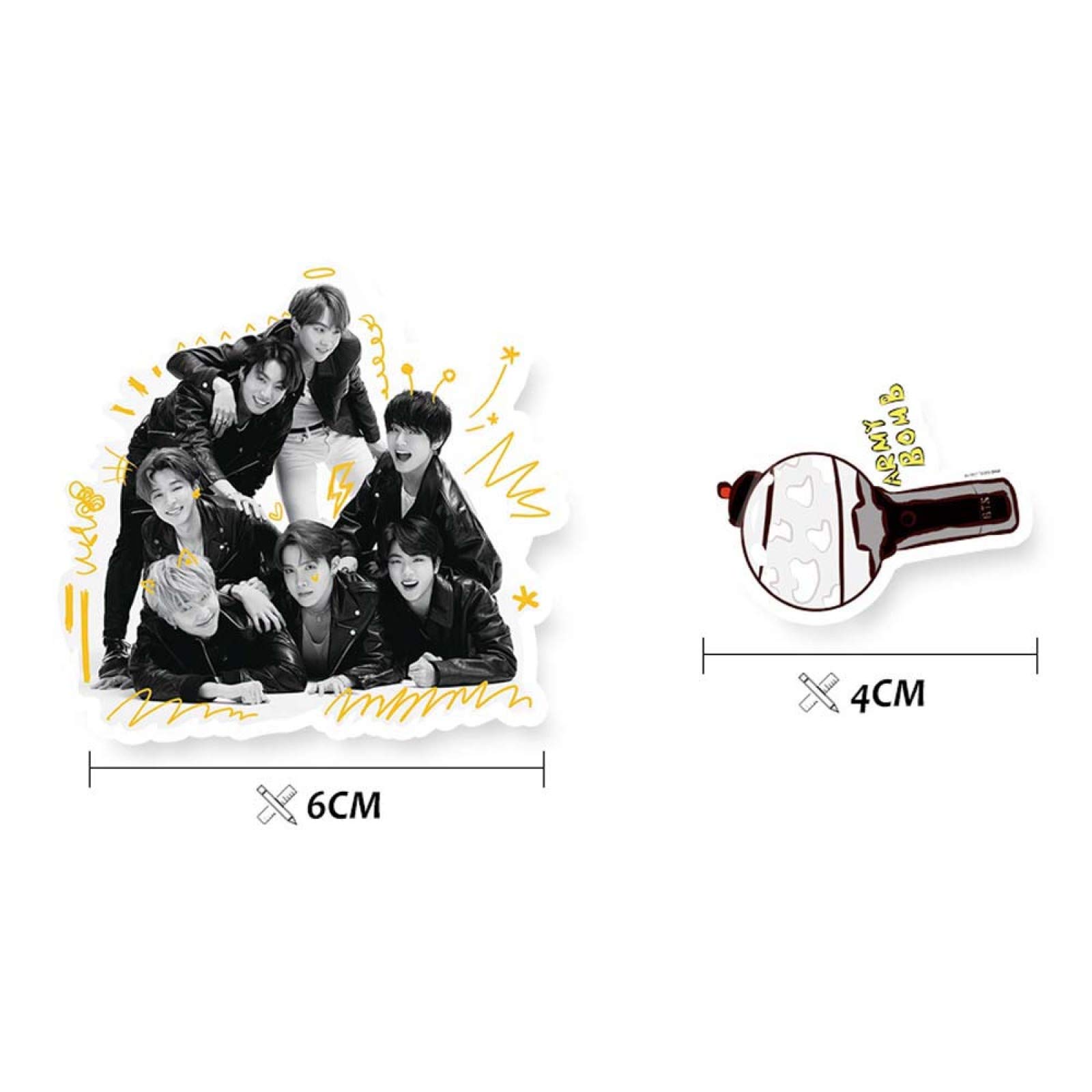 Amazon.co.jp: BTSステッカーパック、 BTS55Pcsマップの魂7ステッカー