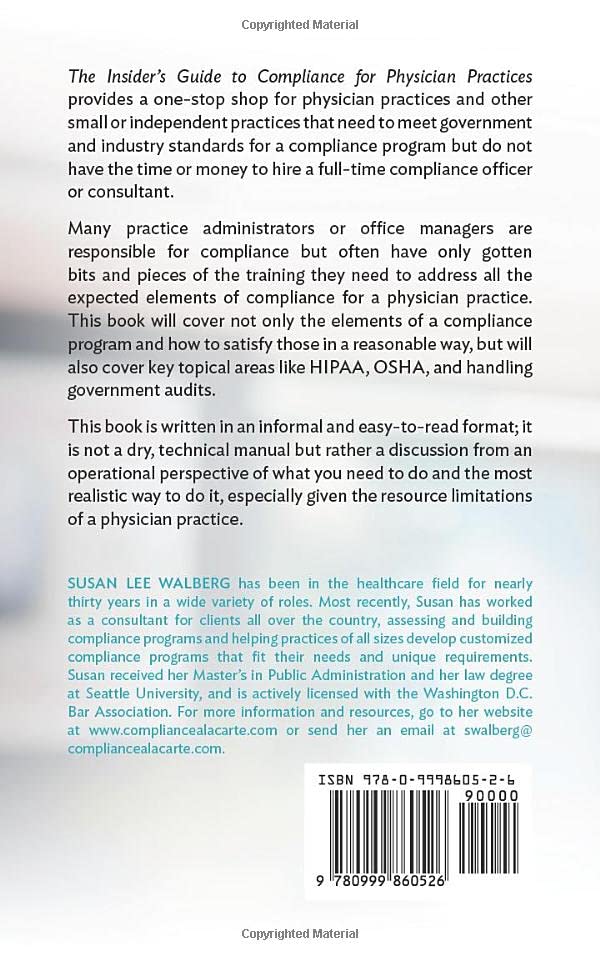 Insiders Guide to Compliance for Physician Practices