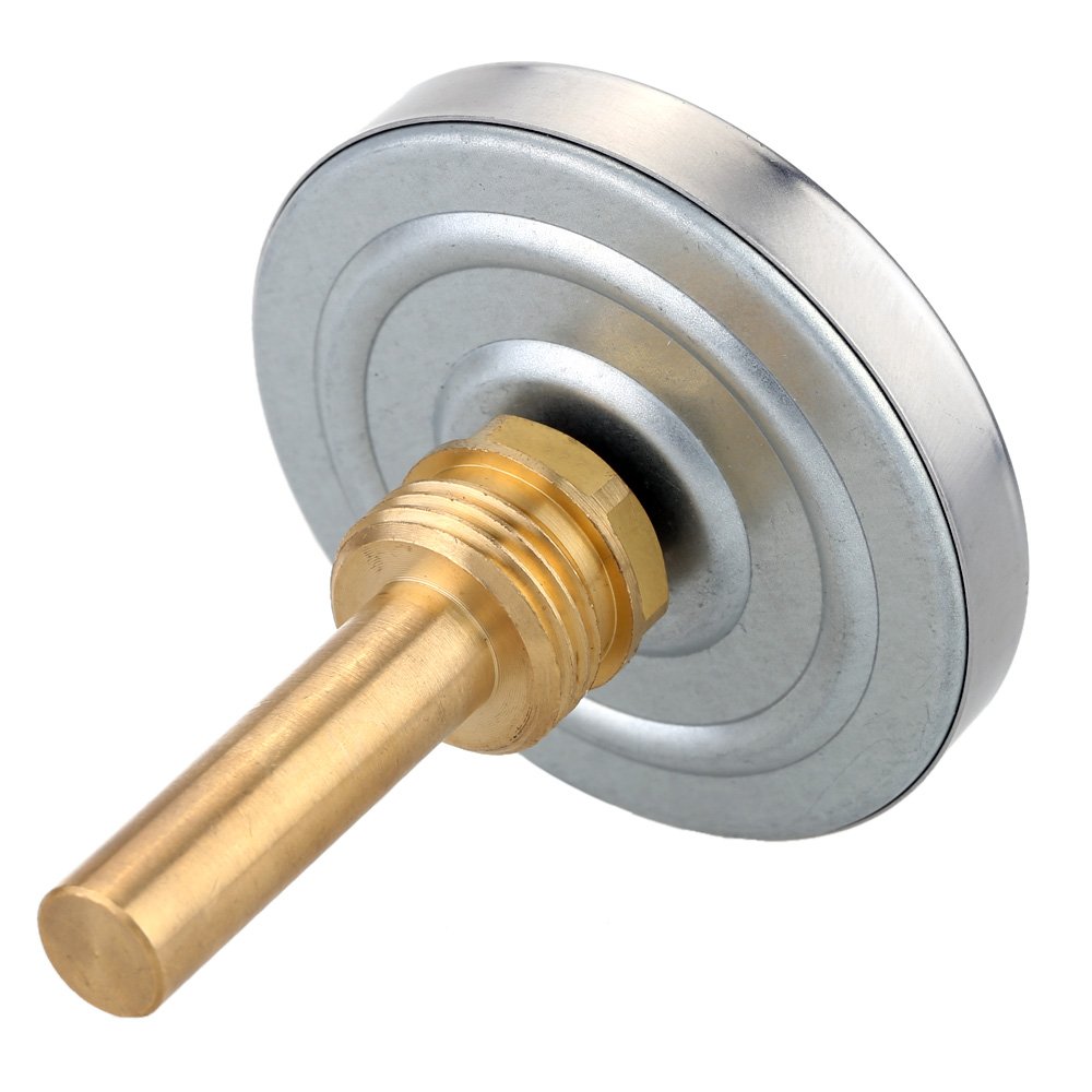 63mm Thermomètre à Cadran Horizontal Aluminium Jauge de Température 0-120C
