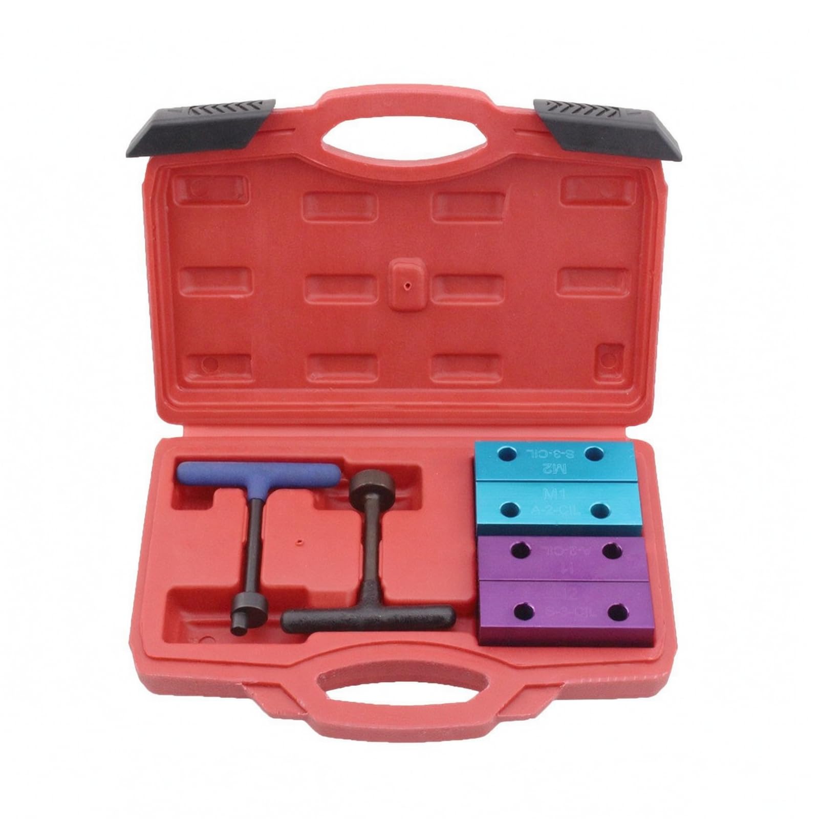 Gralara Kit Calage Moteur Outil Verrouillage Arbre Principal Bloc Calage pour Moteur 1.8 2.0 Accessoire Maintenance Mécanique Cale Rectangulaire Poignée en T pour Remplacement Courroie