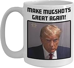 Trump Mugshot Cup, 2023 Trump Legend Trump Not Guilty Mug, Inmate P01135809 Geor-gia Jail Official Mugshot Ceramic Coffee Cup for Supporters, Funny Novelty Coffee Mug, Fade Resistant & Dishwasher Safe